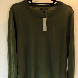 J Crew Tippi olive green merino wool sweater NWT